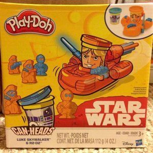 Play-Doh Star Wars Can Heads Luke Skywalker and R2-D2 Disney Hasbro MISB